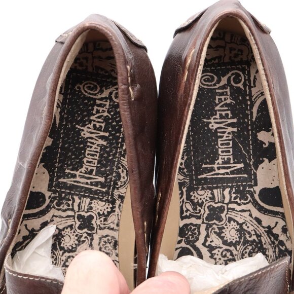 Steve Madden Kronos Men’s Loafer Sz 9.5 D Black Leather Driving Casual Shoe New - Picture 8 of 9